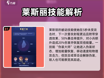 决胜巅峰🔥莱斯丽技能全面解析！✨截图2