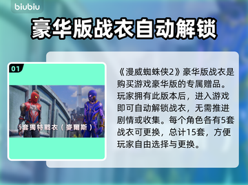 漫威蜘蛛侠2豪华版战衣获取方式大揭秘🔥截图2
