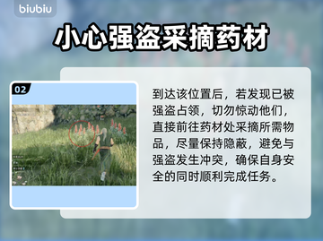 浪人崛起⚡寻找药材任务全流程攻略💡截图3