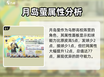 排球少年手游🔥月岛萤技能全面解析✨截图2
