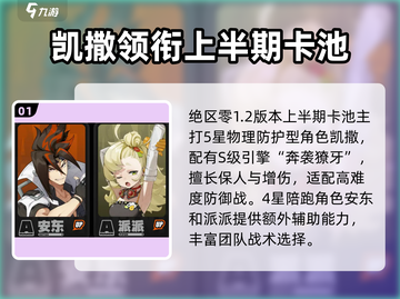 绝区零1.2卡池🔥必抽角色大揭秘！🎉截图2