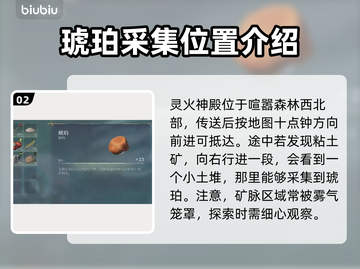 雾锁王国✨琥珀位置大揭秘！速来打卡🔥截图3