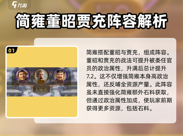 三国志战棋版🔥简雍阵容搭配推荐🎉截图2