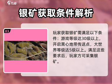 七日世界银矿获取大揭秘🔥助你快速上手！截图4