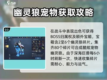 黎明之海🔥幽灵狼获取攻略💎轻松到手！截图4