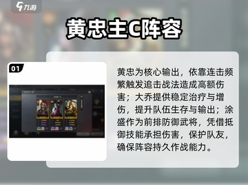 🔥三国谋定天下黄忠神阵容💥截图2