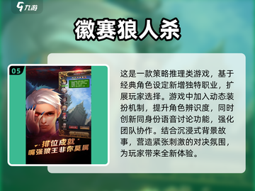 🔥2024狼人杀手游排行✨耐玩又好FUN的狼人游戏合集🎉截图6