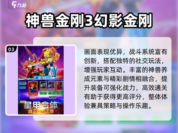 🔥神兽金刚游戏TOP5，超耐玩！💥截图4