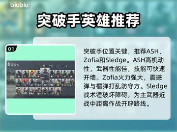 彩虹六号最强进攻方干员推荐💥🔥截图2