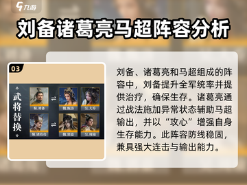 三国谋定天下🔥马超武将搭配攻略来啦！截图4