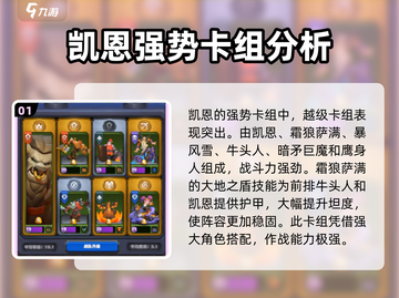 魔兽大作战凯恩卡组🔥超强玩法推荐！截图2