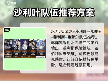 白夜极光🔥沙利叶最强配队攻略来啦！💡截图5