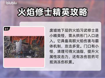 艾尔登法环🔥黑夜君临火焰习武修士打法揭秘！💥截图2