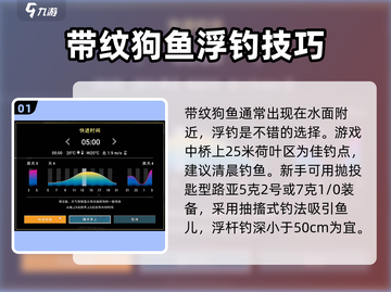 钓鱼星球💥带纹狗鱼必杀钓法❗轻松上手秒变大师！截图2