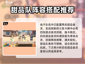 料理次元💥甜品队超强攻略🌟甜品控必看！截图3