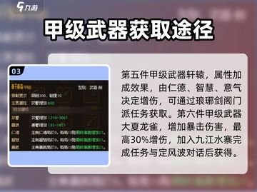 大侠立志传🔥甲级武器获取全攻略💡截图4