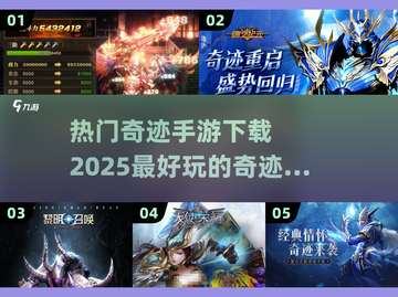 🔥2025最🔥奇迹手游下载推荐，玩了就上瘾！💥截图1