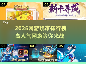 🔥2025高人气网游玩家排行榜推荐💥不容错过的游戏大咖们！截图1