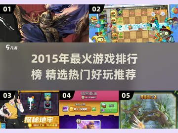 🔥2015年爆火游戏TOP榜🎮经典神作回顾截图1