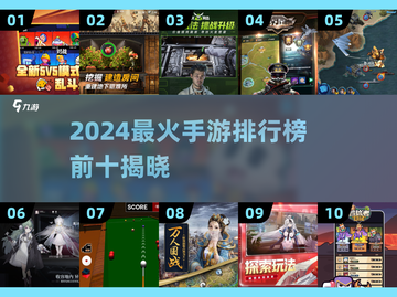 🔥2024最火手游TOP10榜单🎮热门游戏全收录！截图1
