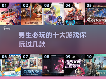🔥2025男生必玩游戏TOP10🔥高人气榜单来袭！🎮截图1