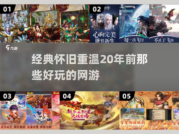 🔥20年前的经典网游排行榜，你玩过几个？🎮截图1