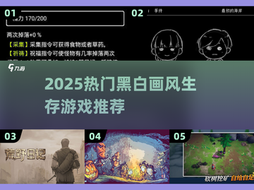 黑白画风生存游戏🔥2025必玩清单💥🎮截图1