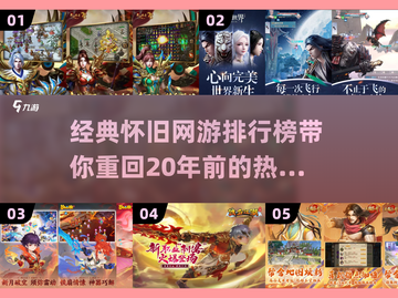 🔥20年前的经典网游排行榜🌟哪些是你玩过的？截图1