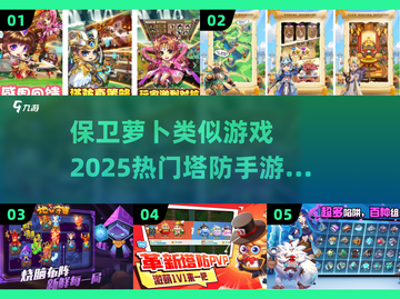 🔥2025热门塔防手游排行🎯保卫萝卜同类游戏推荐🎉截图1
