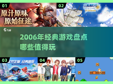 🎮2006年经典游戏大回顾！这些神作你玩过吗？🔥截图1