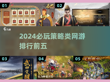 2024🔥必玩！顶级策略网游排行前五🔥游戏技巧大公开🎉截图1
