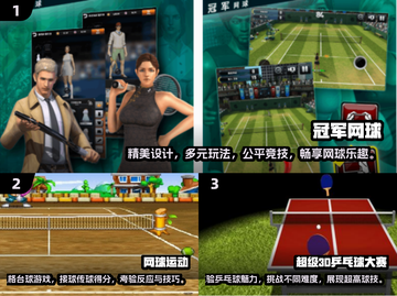 🔥2024必玩经典3D网球游戏合集🎉截图2