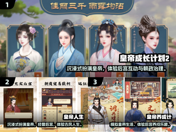 👑穿越当皇帝！自由封妃的宫廷手游推荐2025🔥截图2