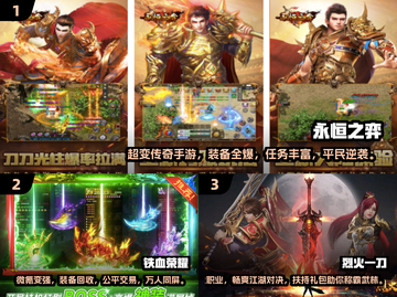 🔥2024传奇手游新开区服大盘点，经典再现！🔥截图2