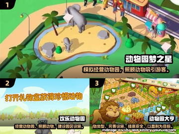 2025最耐玩动物园经营手游🔥前五名出炉！🦁🐯🐻🐒🐘🎮截图2
