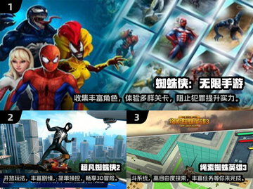 2024必玩🔥蜘蛛侠手游合集💥截图2