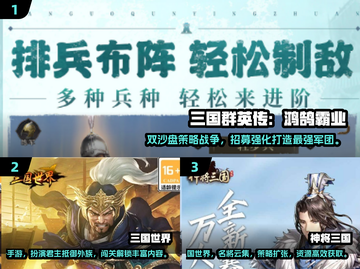 🔥2024必玩三国手游🔥盘点最受欢迎的几款！截图2