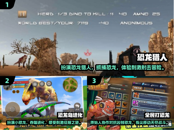 🔥2025必玩！免费打猎恐龙游戏排行🦖截图2