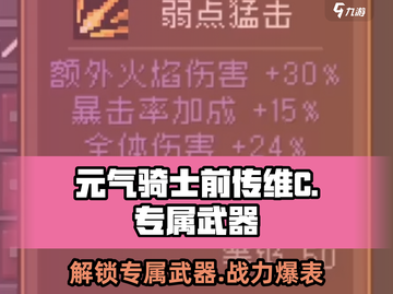 元气骑士前传🔥维C专属武器大揭秘！🎮截图1