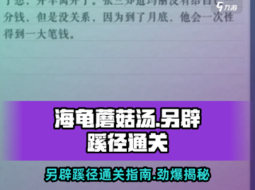 海龟蘑菇汤🔥另辟蹊径通关秘籍💡游戏党必看！截图1