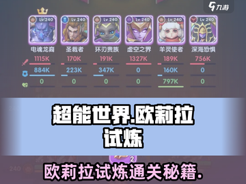 《超能世界》欧莉拉试炼通关秘籍🔥截图1