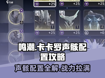 鸣潮⚡卡卡罗声骸最强配置🔥速来围观！截图1