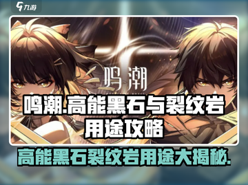 鸣潮⚡高能黑石与裂纹岩用途大揭秘！游戏玩家必看🔥截图1