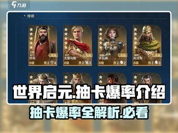 世界启元💥抽卡爆率曝光，欧皇必看！🎉截图1