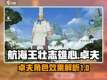 航海王壮志雄心：卓夫角色🔥效果全揭秘！截图1