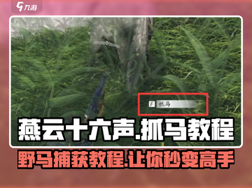 燕云十六声🔥抓马教程：轻松捕获你的战马🐎截图1