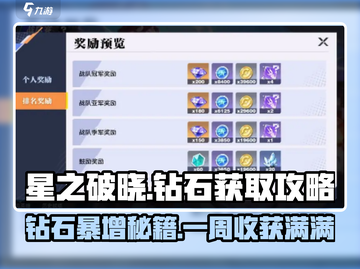 星之破晓💎一周狂赚钻石秘籍，一个月暴富不是梦！💥截图1