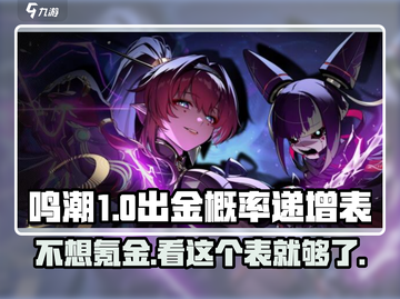 鸣潮⚡出金概率递增表大揭秘！不想亏爆必看截图1