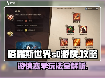 塔瑞斯世界S0游侠🔥超强玩法攻略来了！截图1