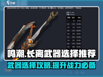 鸣潮⚡长离武器怎么选？最强搭配一文搞定！🔥截图1